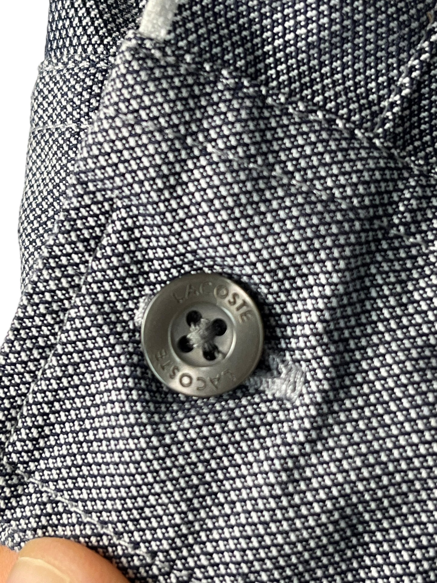 Lacoste Grey Slim Fit Shirt Size 39 (S/M)