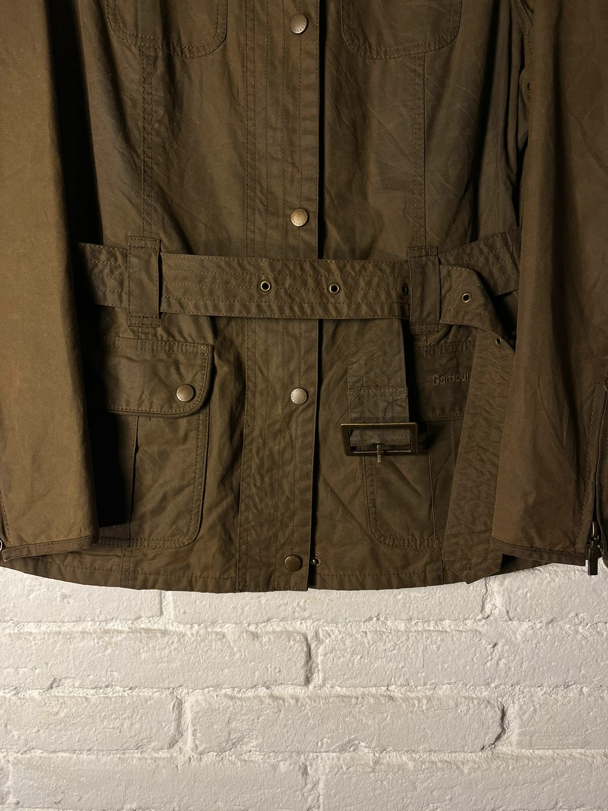 Barbour Belted wax jacket size uk16 sage olive 🫒