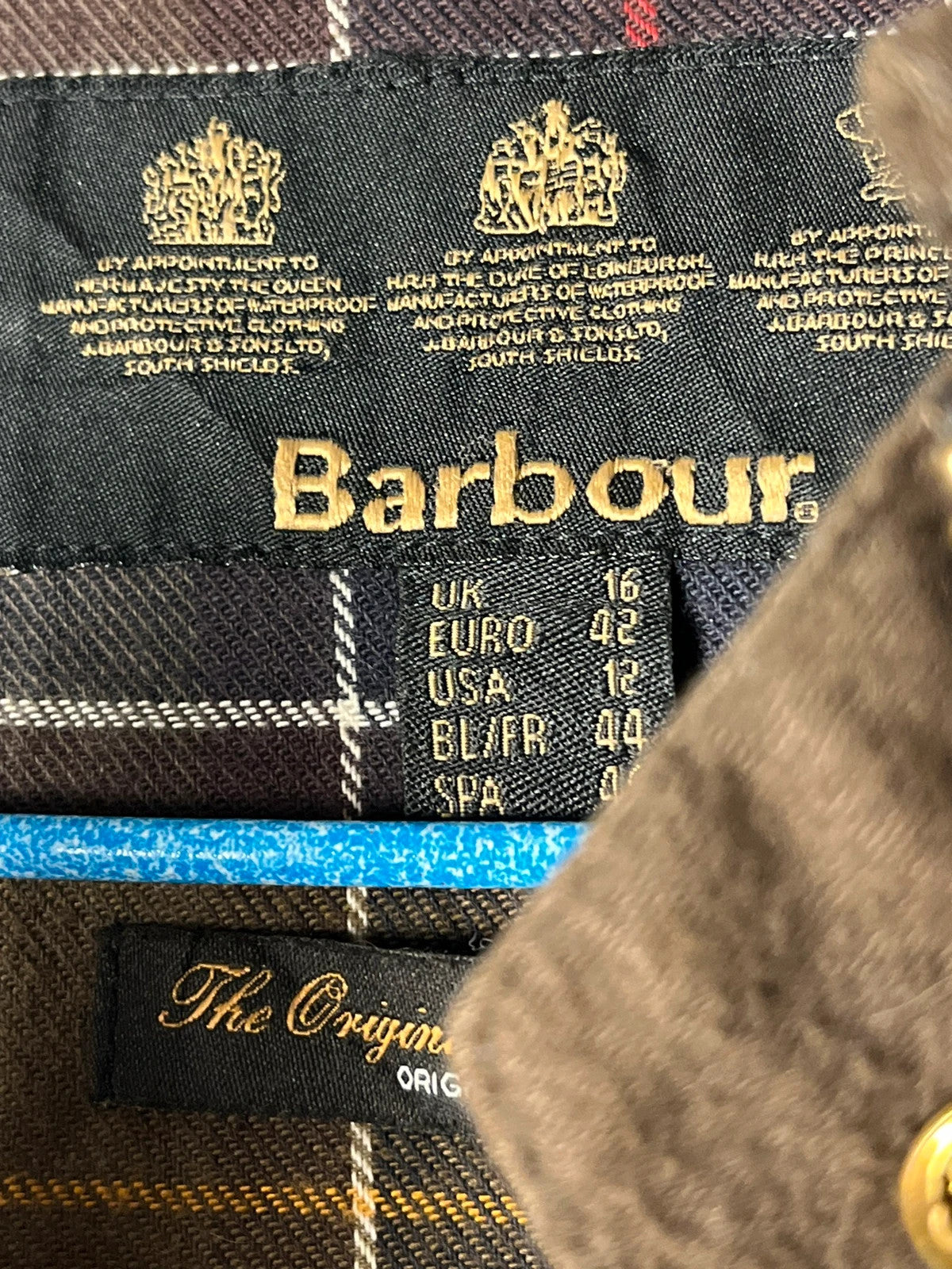 Chaqueta encerada con cinturón Barbour talla 16 Reino Unido verde oliva salvia 🫒