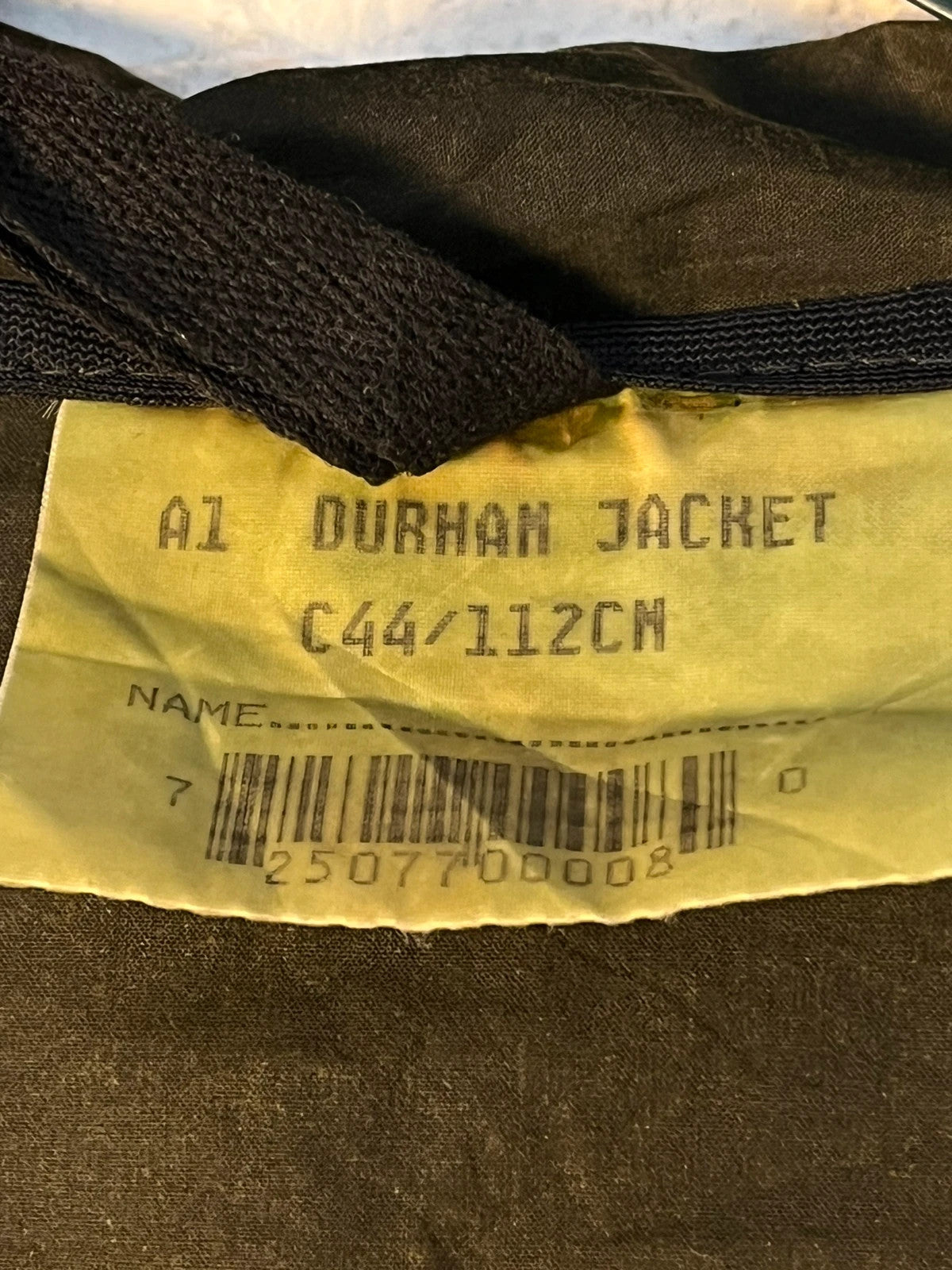 Barbour Unlined Durham – C44 – Green – Wax Jacket