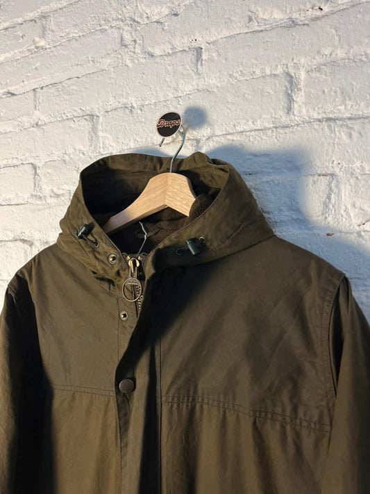 Barbour Winter Durham – L – Verde scuro – Giacca cerata completamente foderata