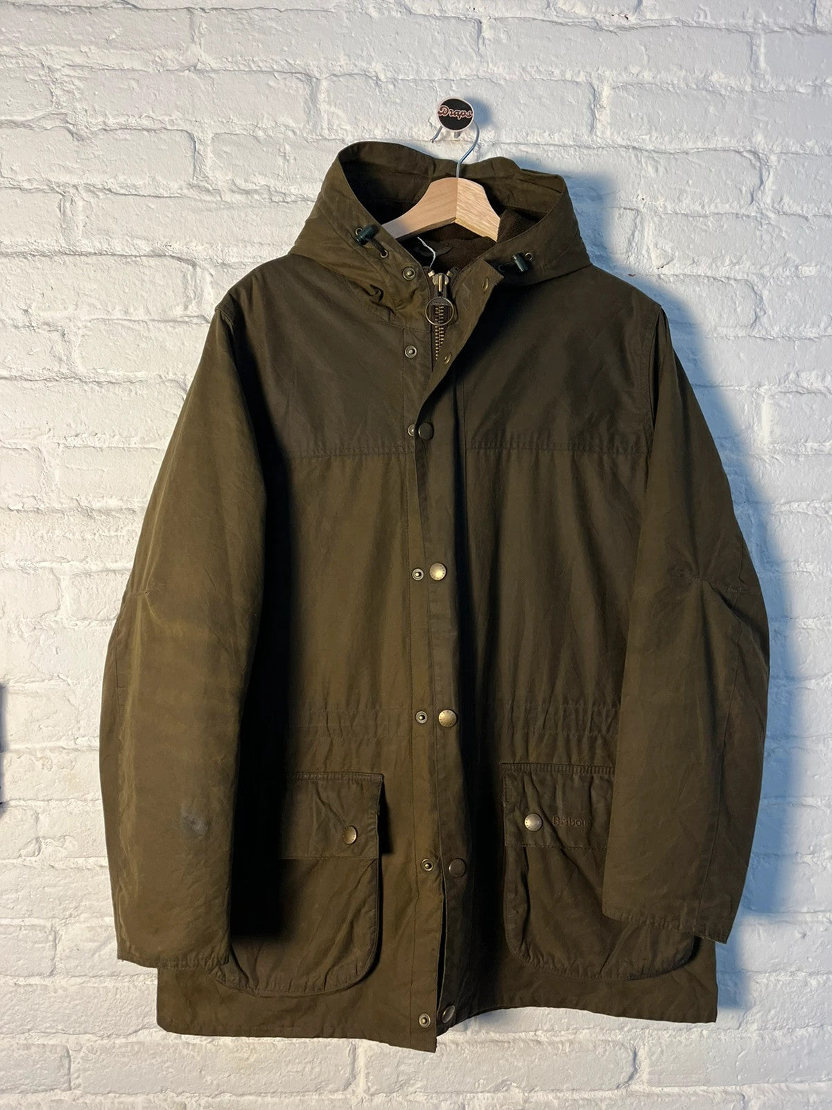 Barbour Winter Durham – L – Dark Green – Fully Lined Wax Jacket