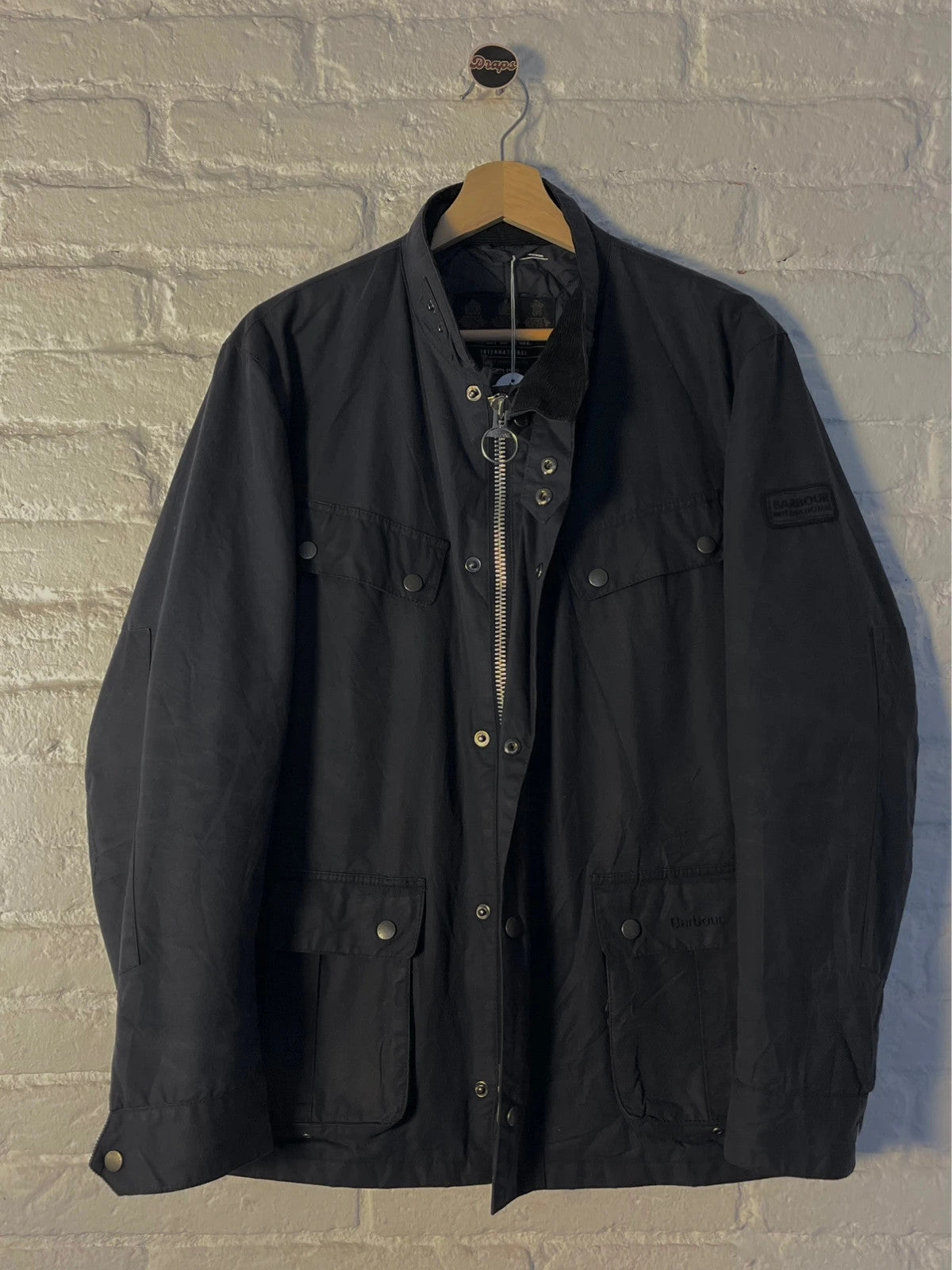 Barbour Duke wax Jacket – M, Navy