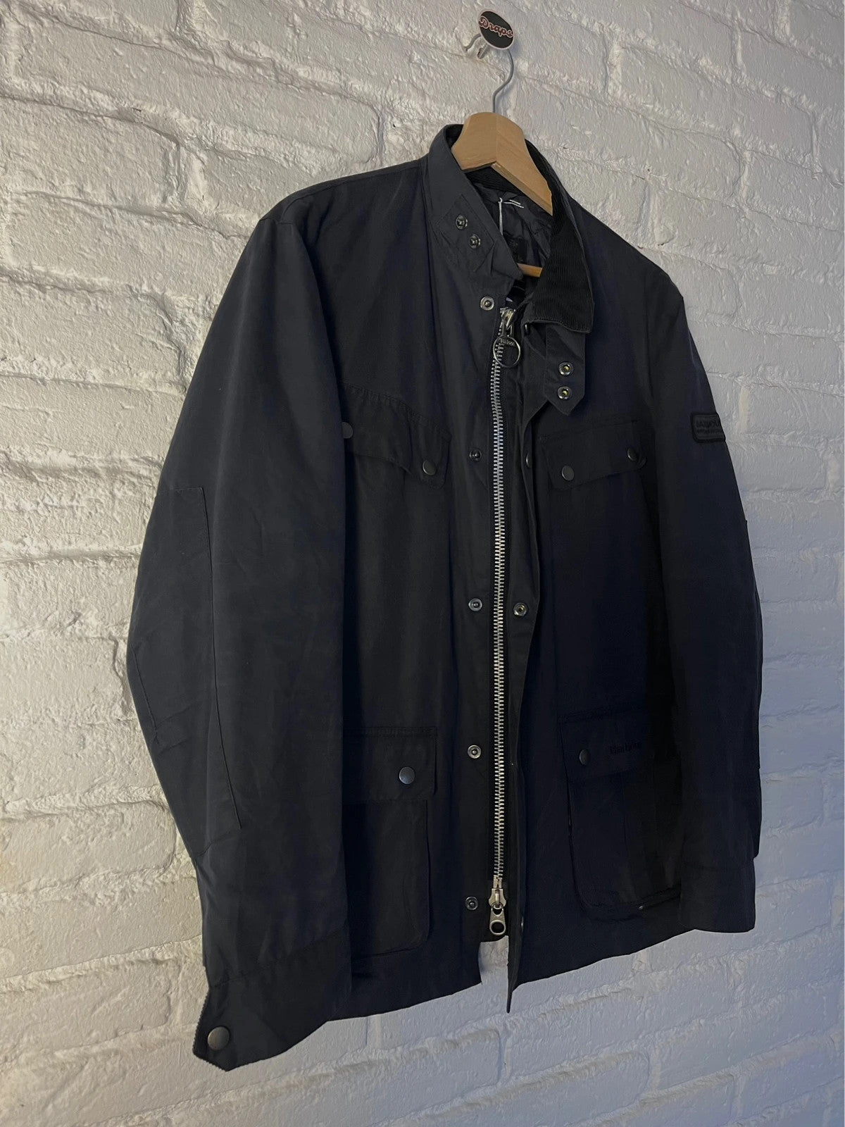 Barbour Duke wax Jacket – M, Navy