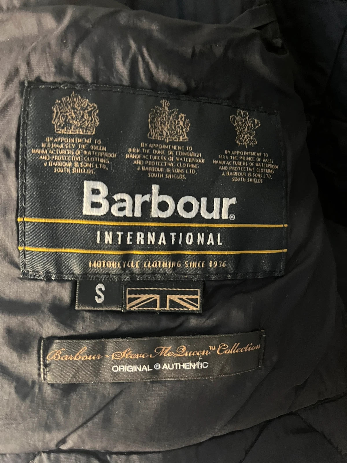 Barbour International Bonner wax Jacket – S, Black