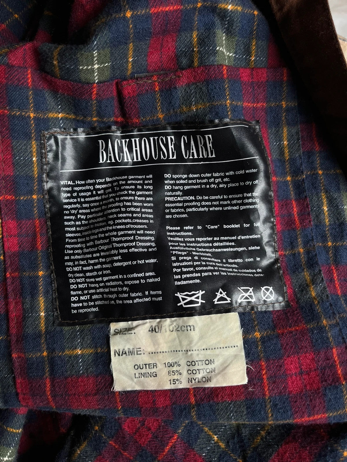 Vintage Barbour Backhouse Long Coat – Brown – C40