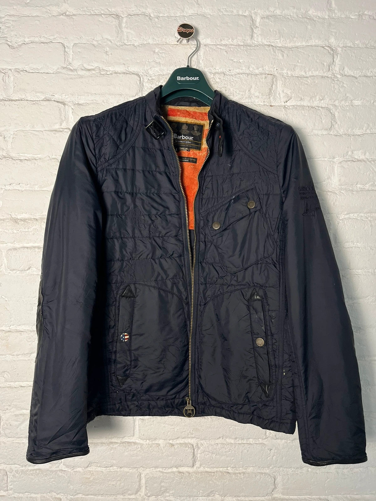 Barbour International Lee Quilt x Steve McQueen - Navy - Size L