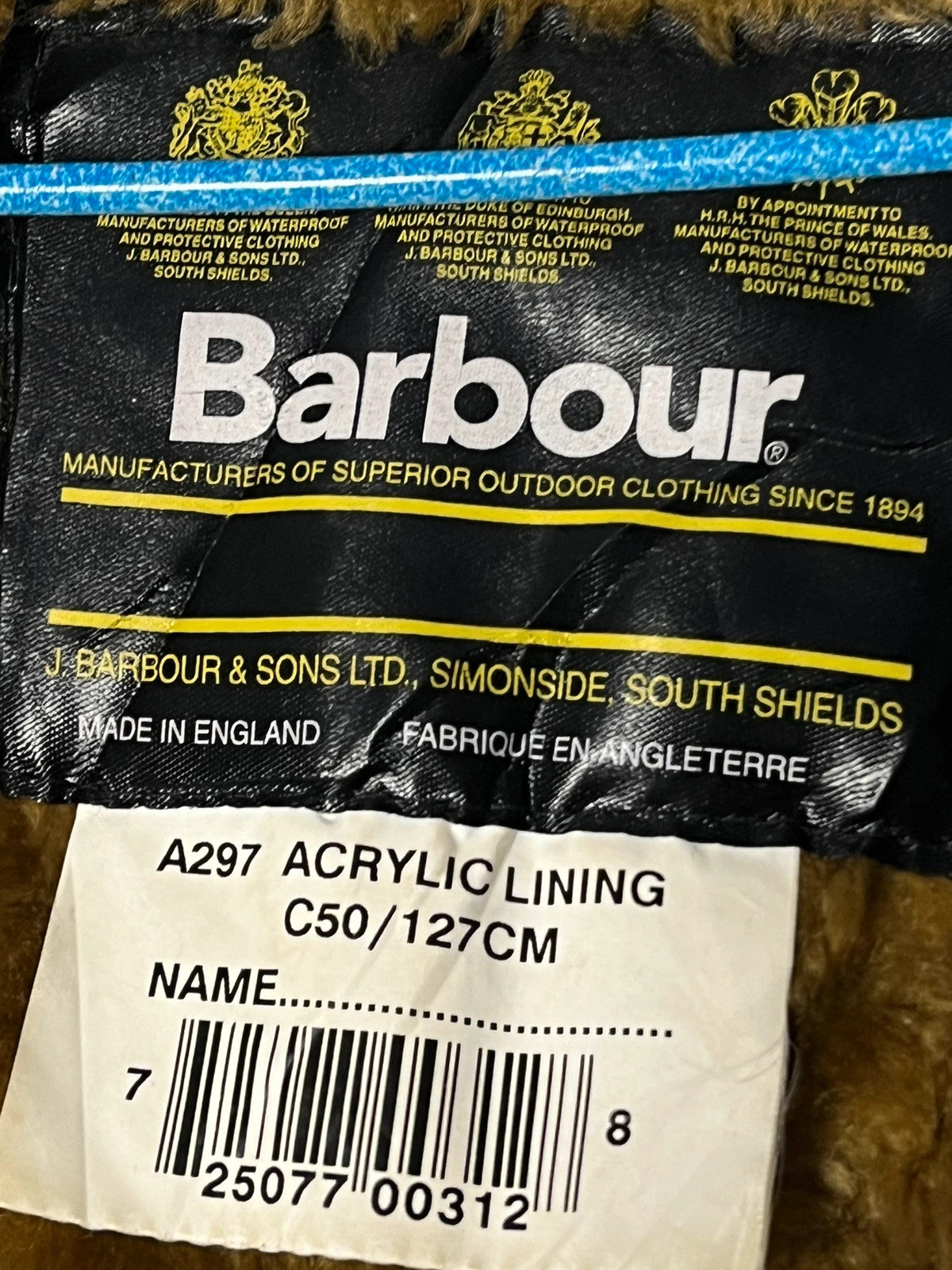 Barbour Faux Fur Liner - Size C50