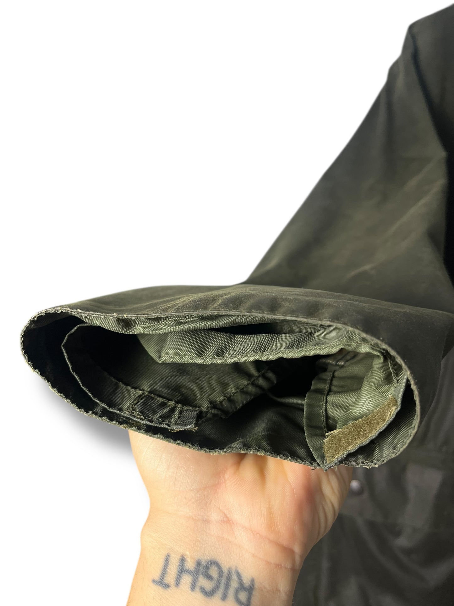 Barbour Border Wax Jacket C52 – Sage Green – 2000s