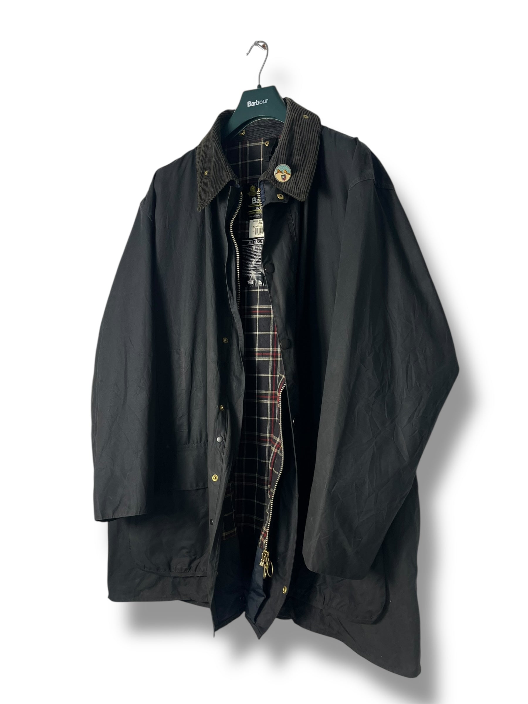 Barbour Border Wax Jacket Blue Navy C52/ XL 1997 – Draps Barcelona