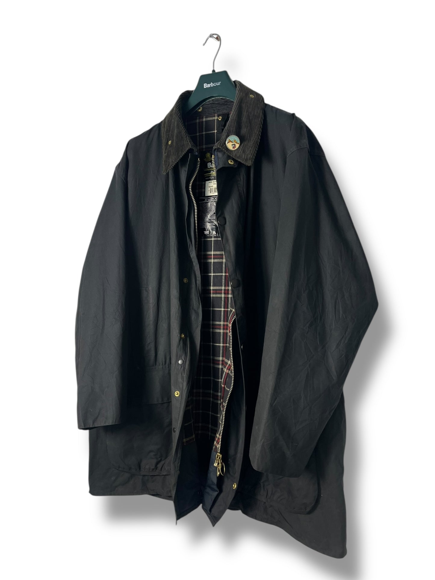 Barbour Border Wax Jacket Blue Navy C52/ XXL 1997