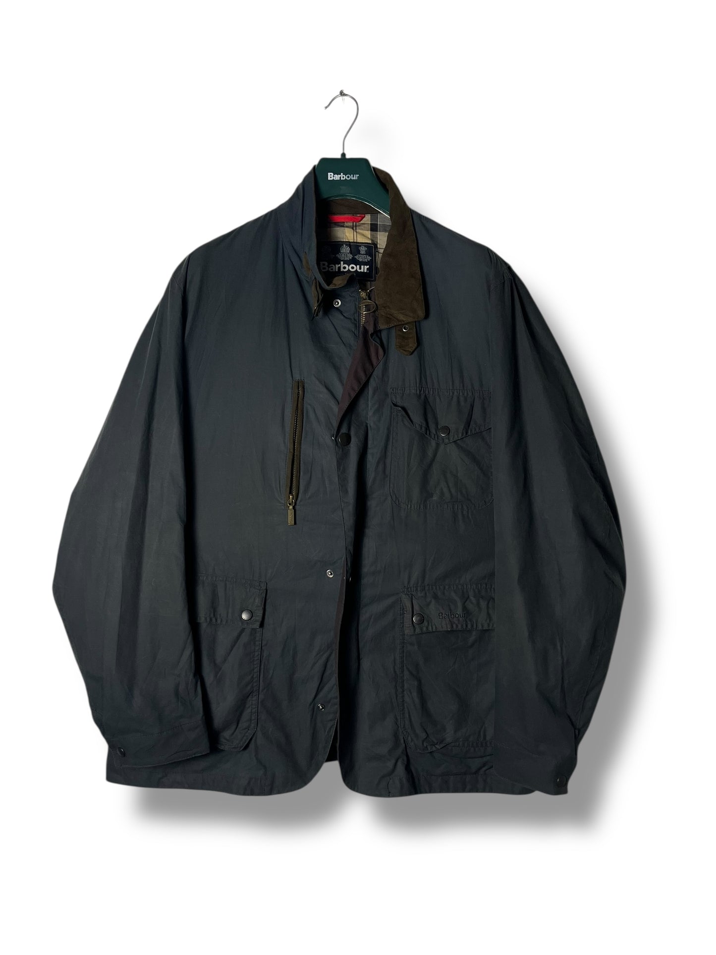 Kenmore Wax Jacket – Navy Blue – Size XXL – 100% Waxed Cotton