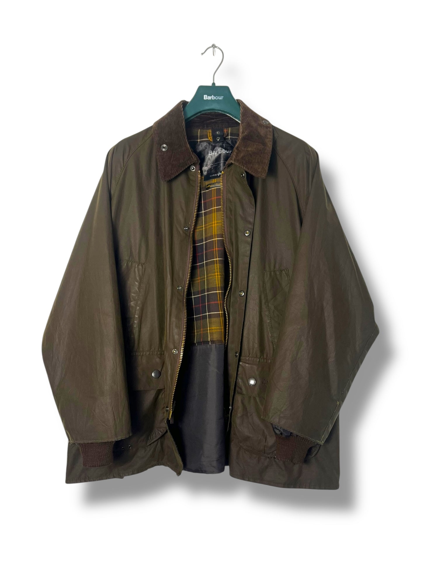 Barbour Bedale Classic C44 Olive Waxed Jacket – 2000 Vintage