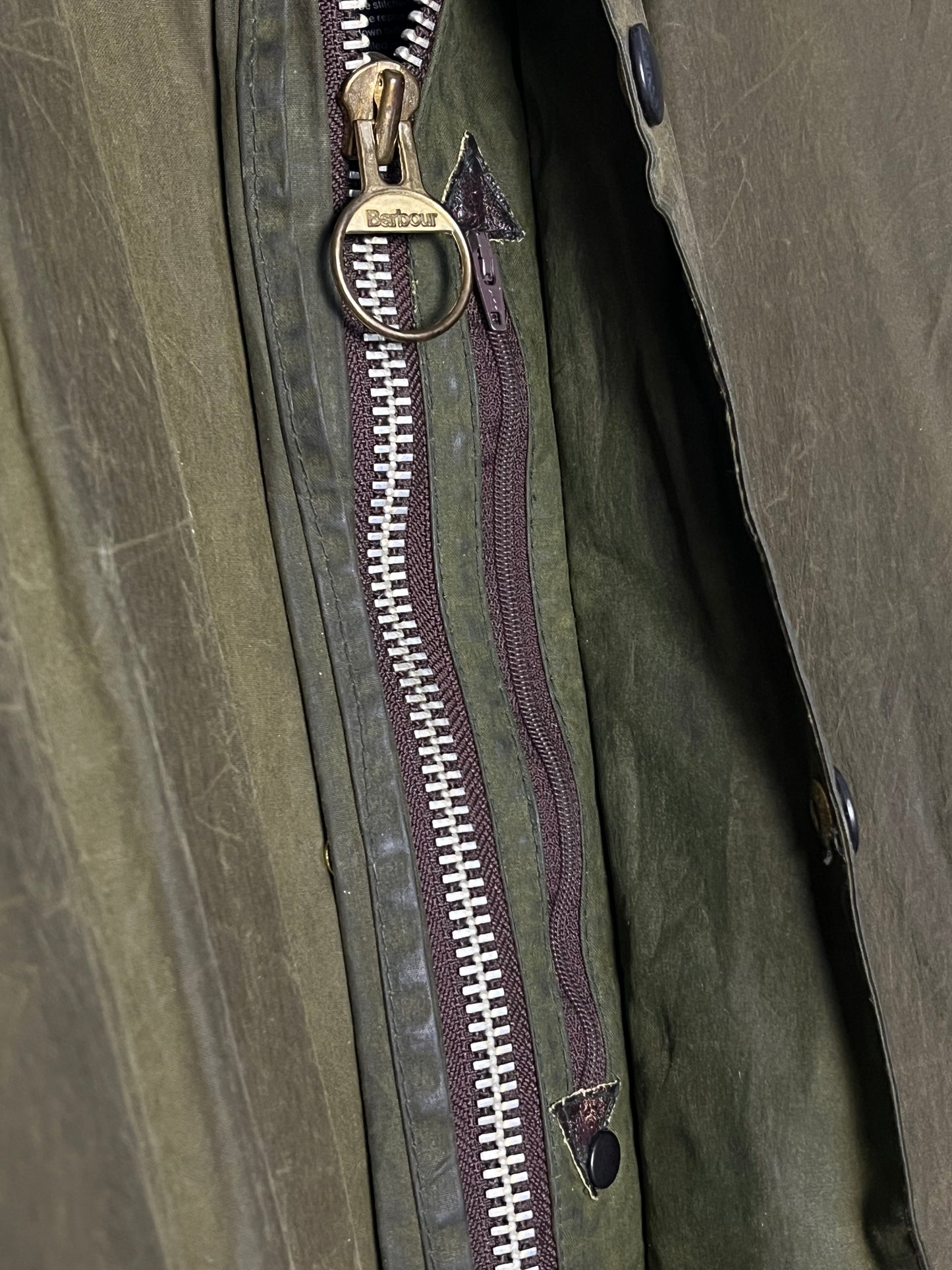 Barbour Border C46 Vintage 1988 – Olive Green