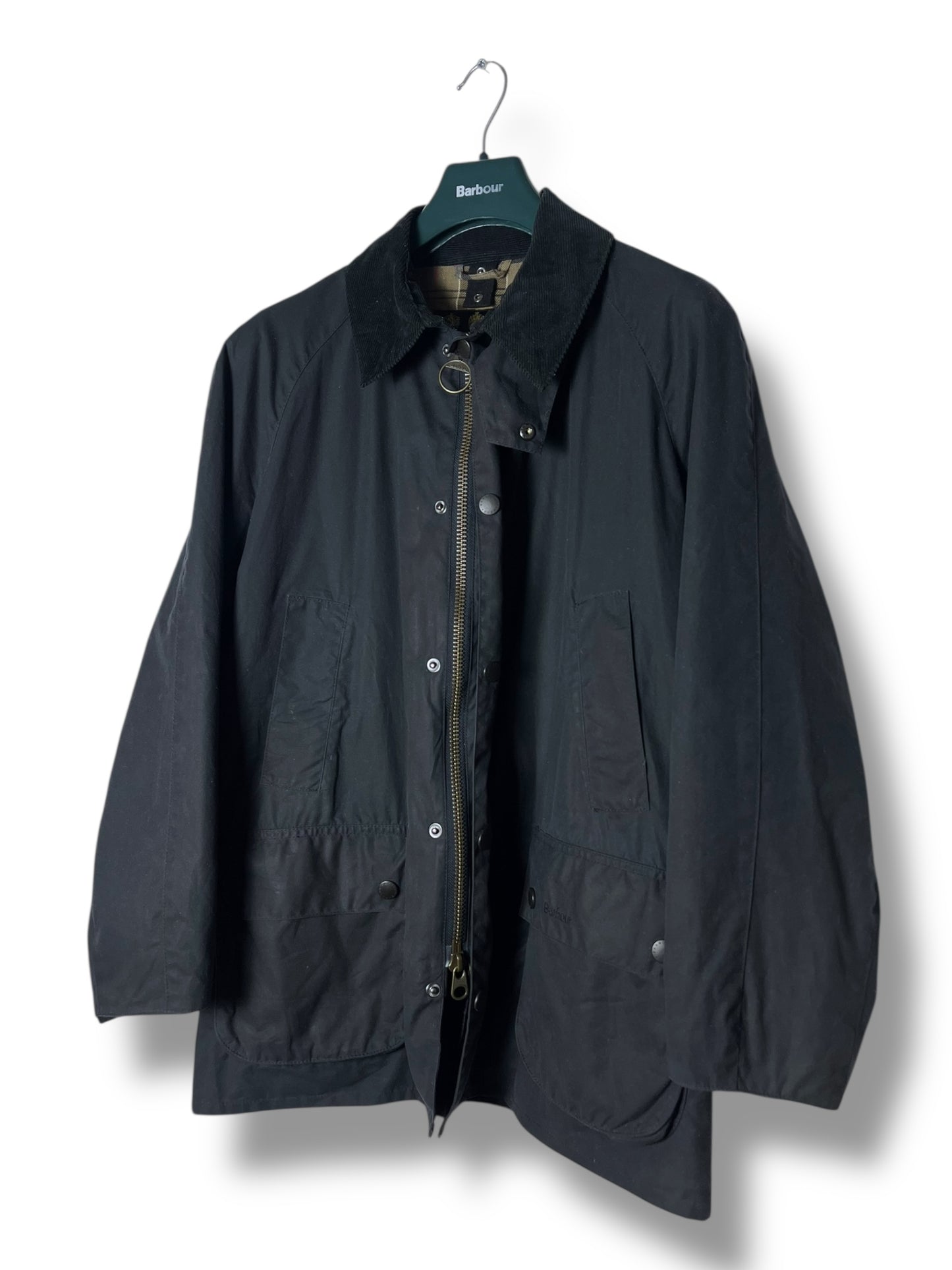Barbour Ashby Wax Jacket –  Navy – Size L - Selected by Draps