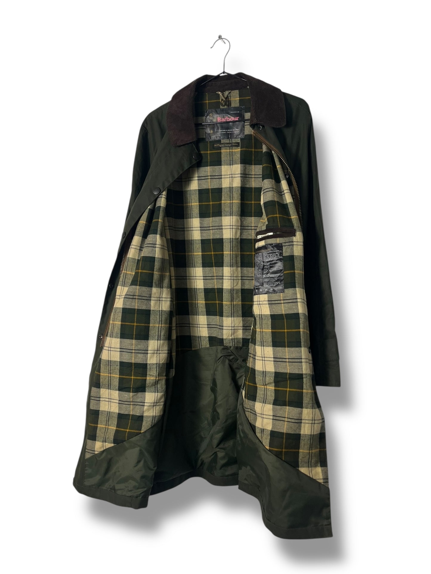 Barbour Newbury Sage Waxed Cotton Coat – UK 12