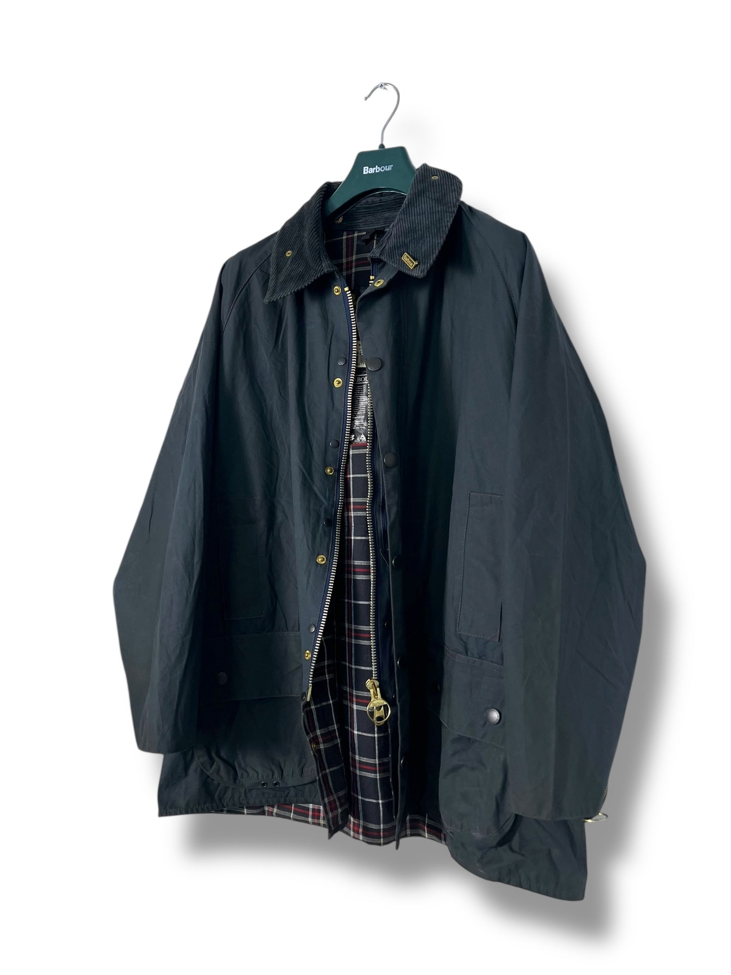 Barbour Beaufort Wax Jacket C48 – Navy (2000s)