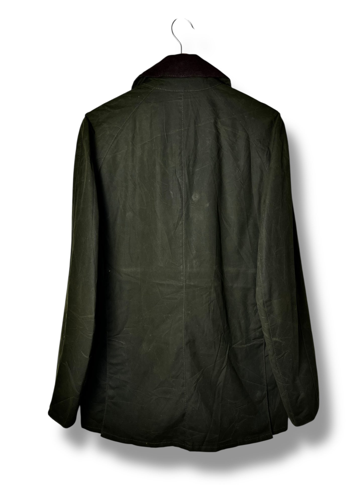 Barbour Retail Frazer Wax Jacket Sage Green M YKK 4 Pockets