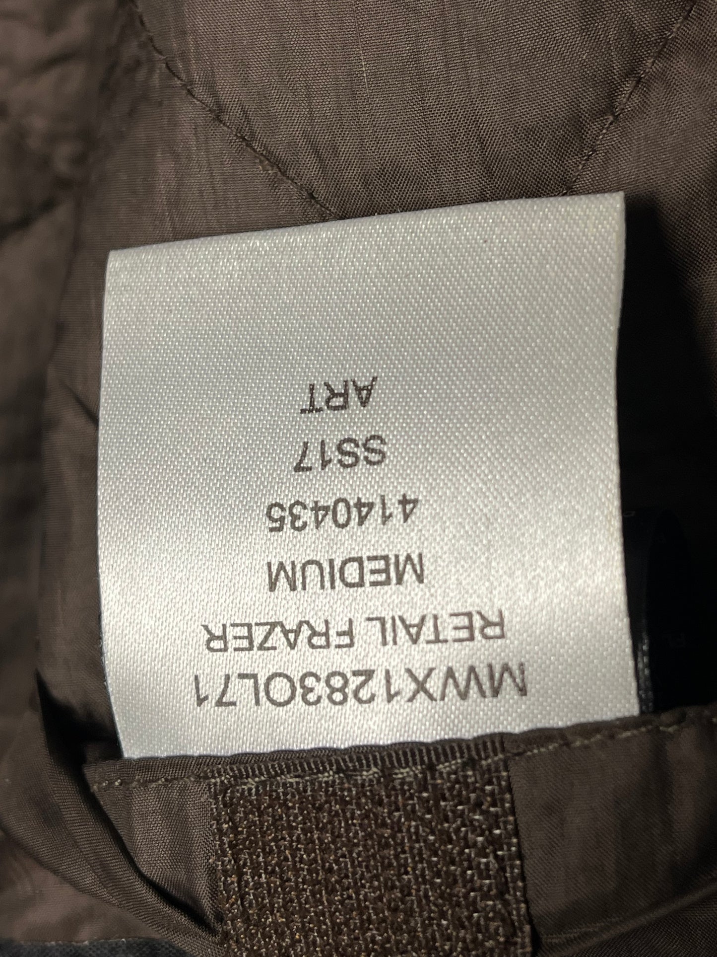 Barbour Retail Frazer Wax Jacket Sage Green M YKK 4 Pockets