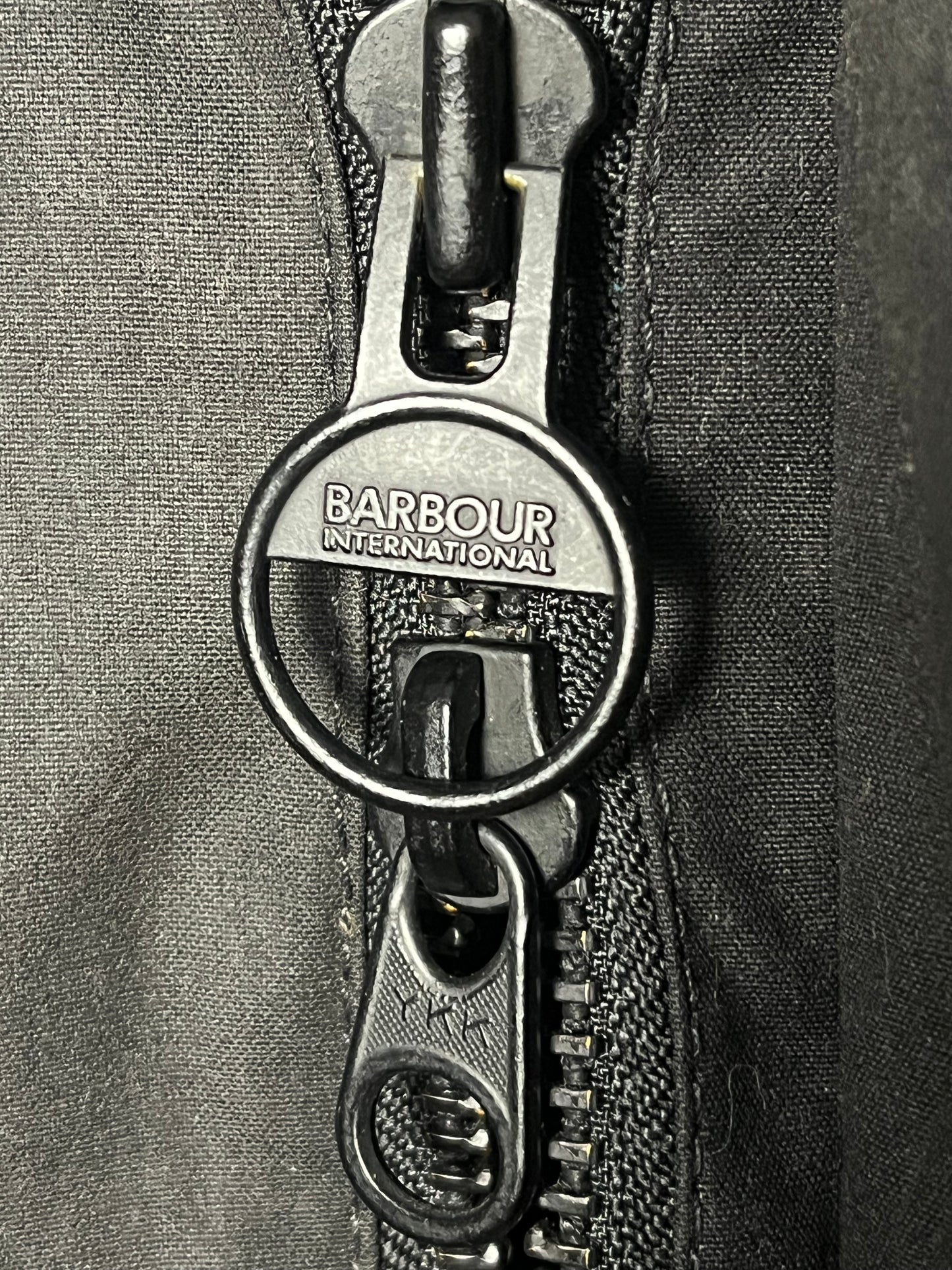 Barbour Onyx Wax Jacket Black L Field Jacket International Waxed Cotton