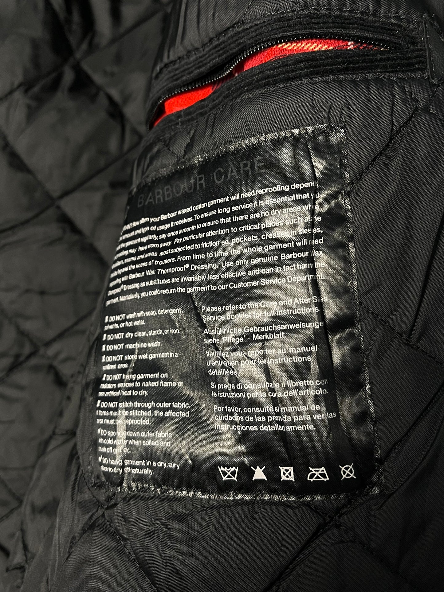 Barbour International Duke Jacket – Black – Size S