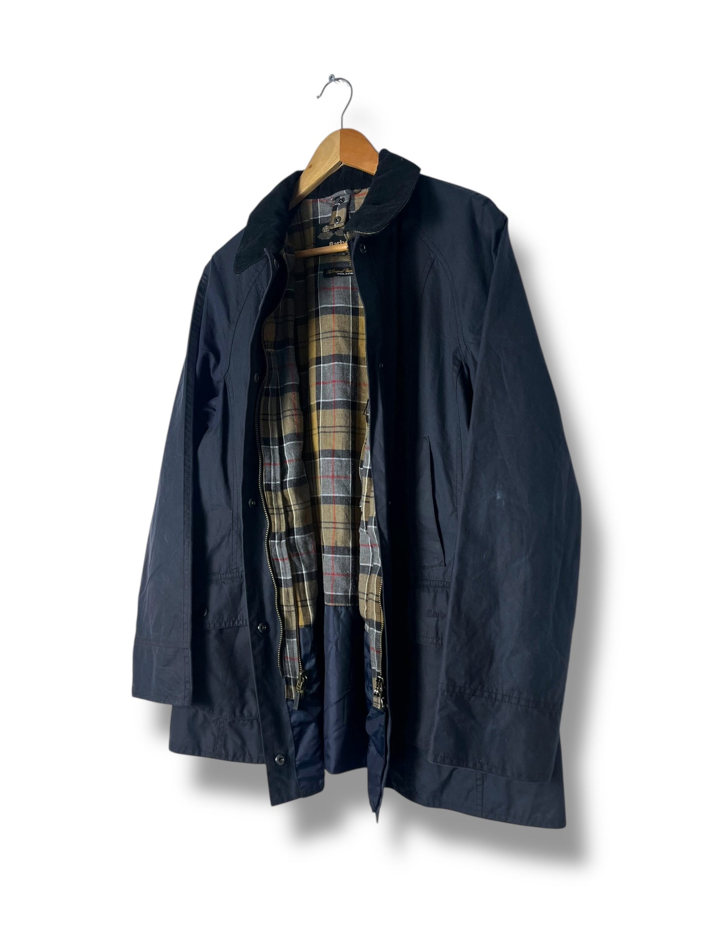 Barbour Beadnell Wax Jacket Navy XL UK16 (2016)