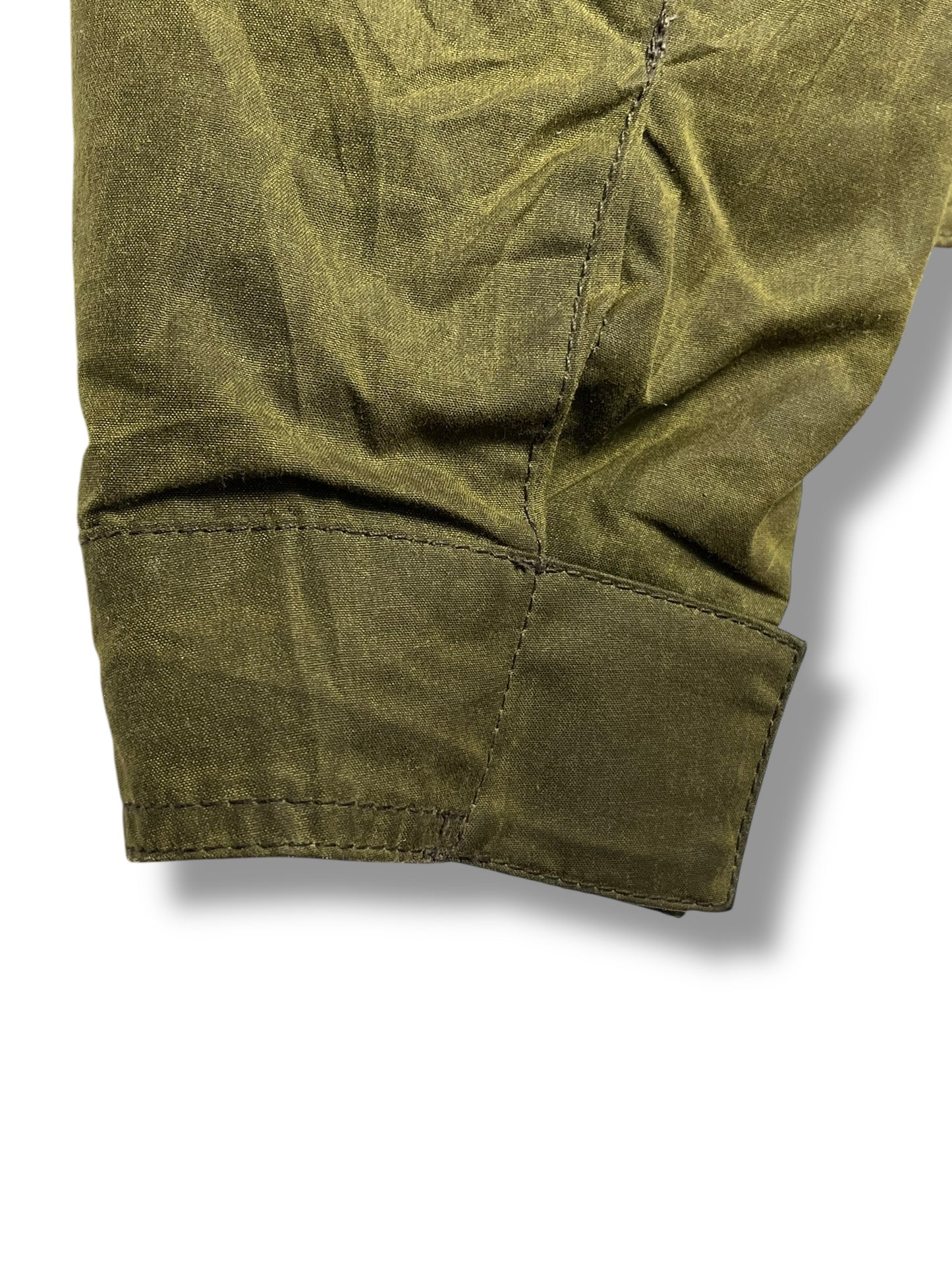 Barbour International Hatch Wax Jacket Sage Green XL Cropped Moto UK