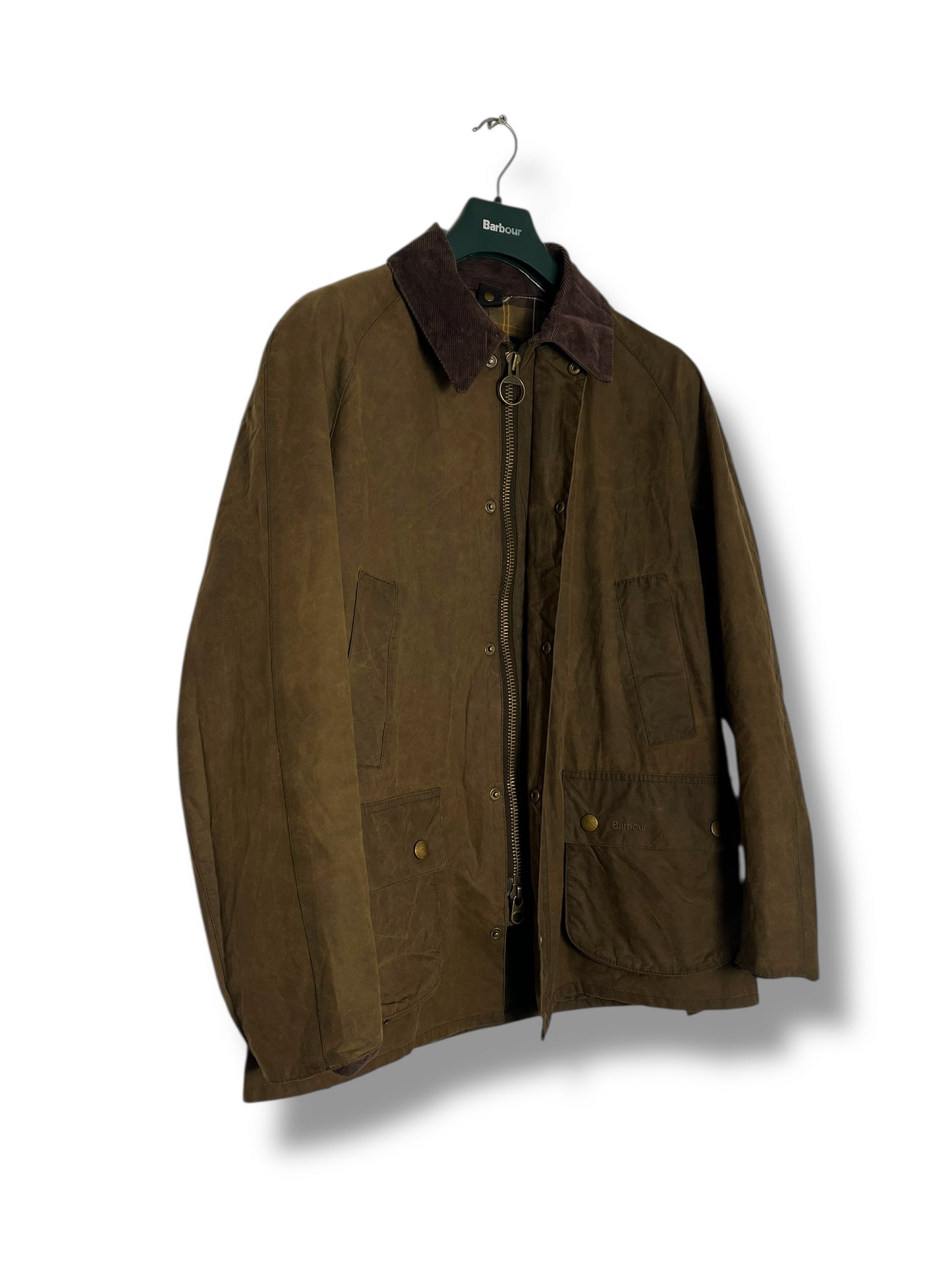 Barbour Ashby Wax Jacket – Olive (L)