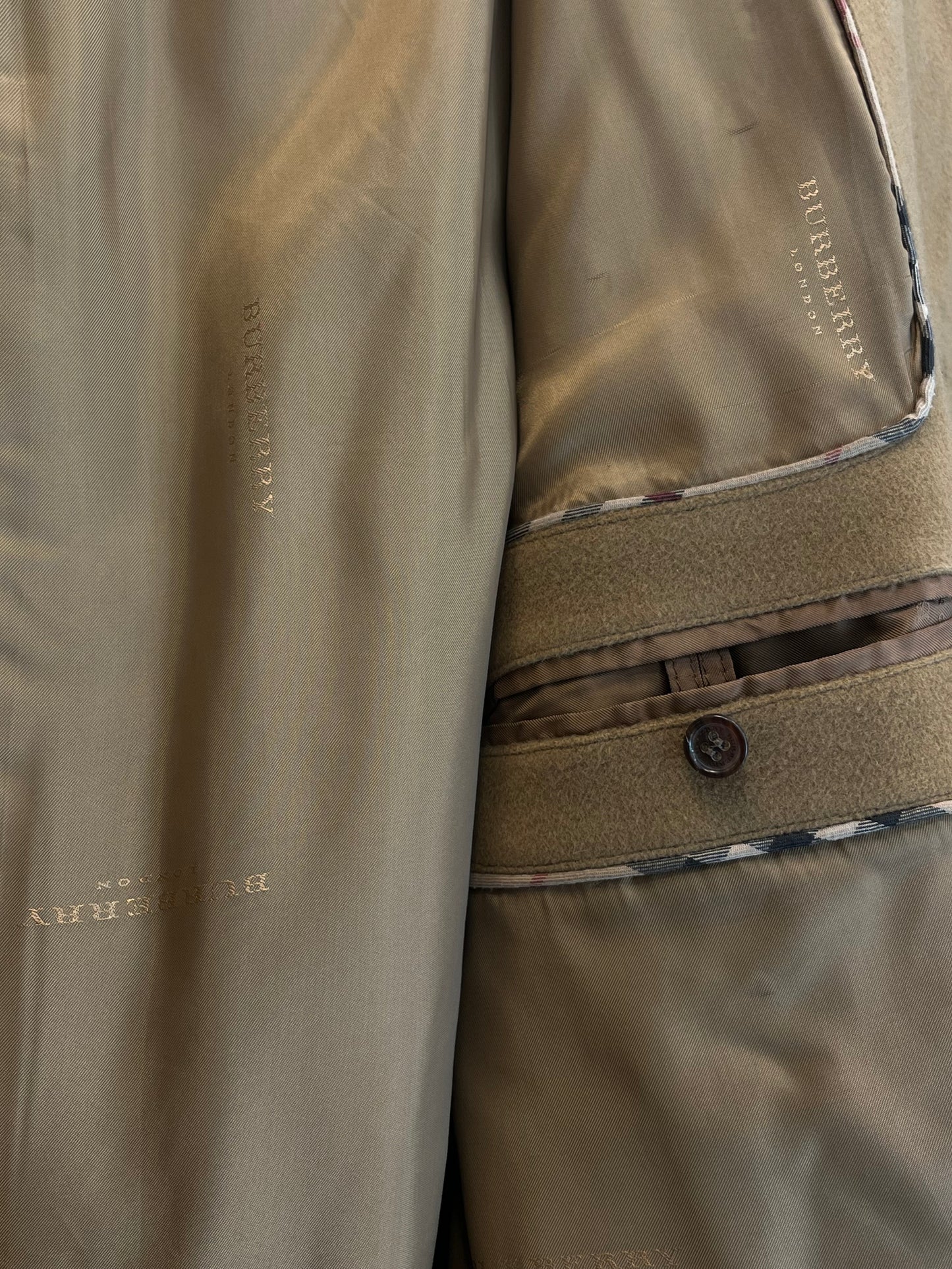 Burberry Loden Coat – Camel – Made in UK – L (Oversized Fit) Wool Cachemire