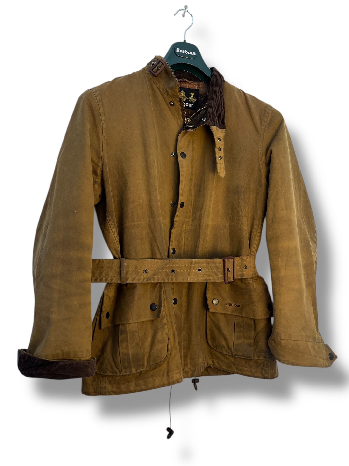 Barbour Ursula Wax Jacket Sandstone Vintage (2000s) – Size Medium