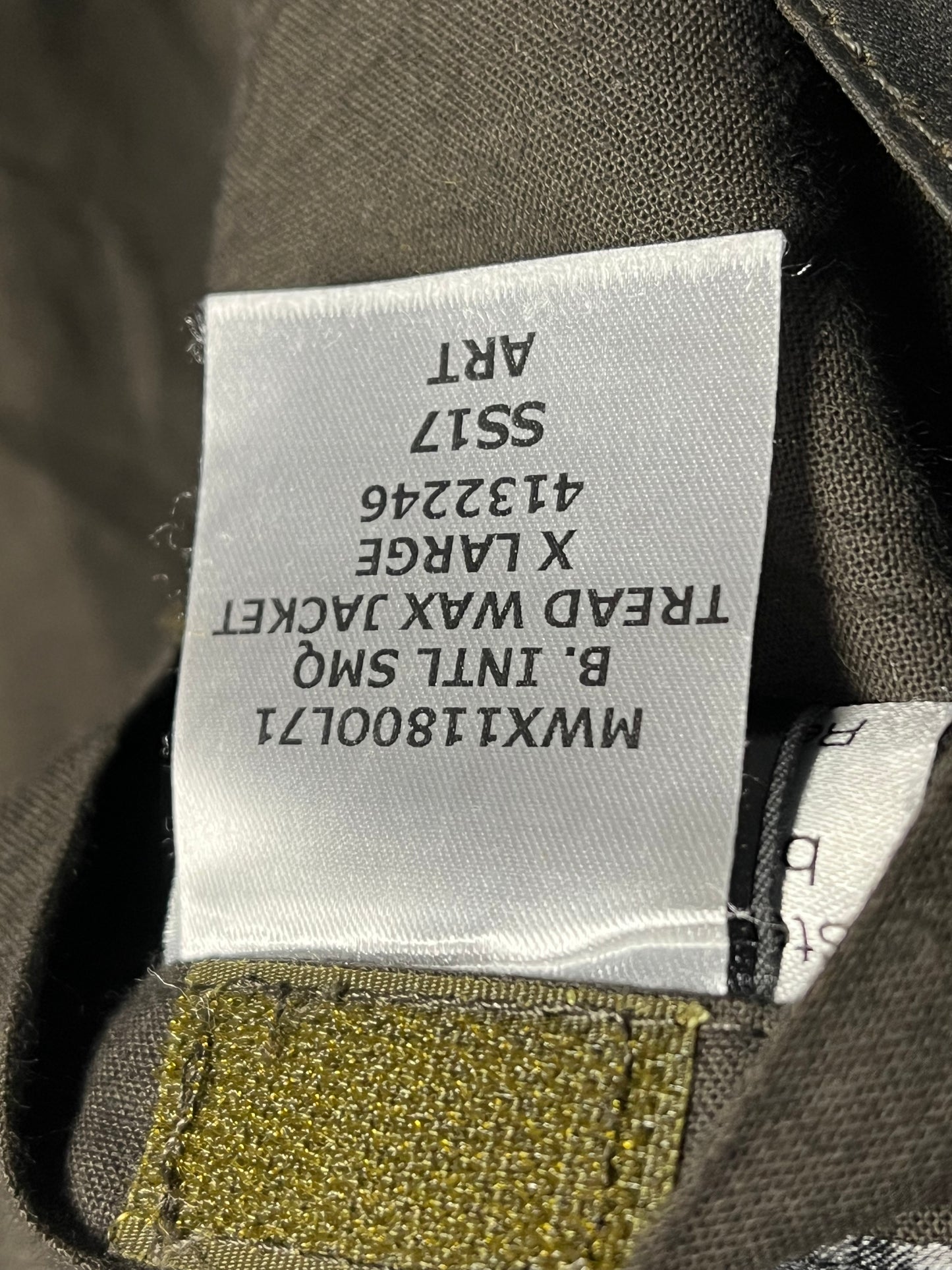 Barbour International Vestive McQueen Wax Jacket – Sage Green – Fits L