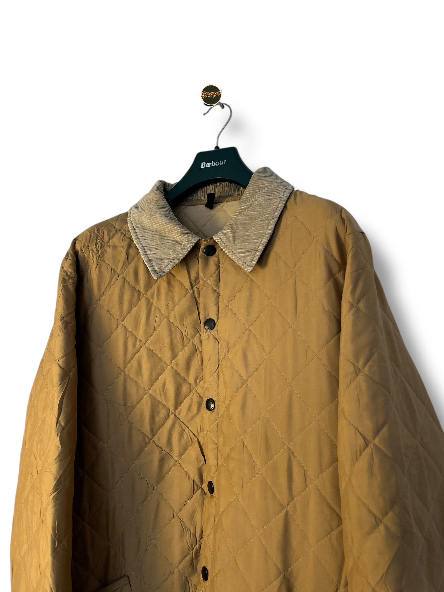Barbour Eskdale Quilted Jacket – Cream – Size XL