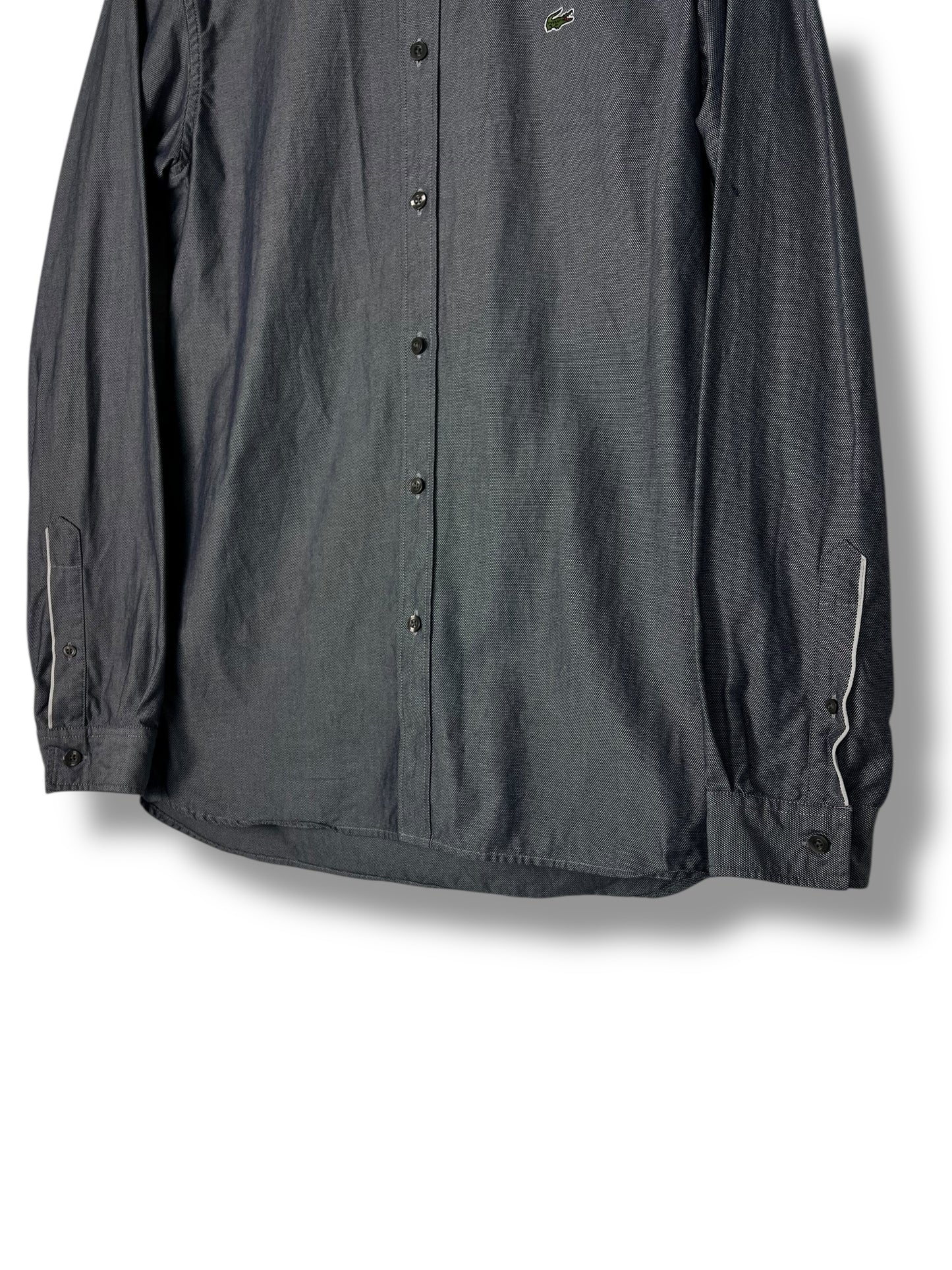 Lacoste Grey Slim Fit Shirt Size 39 (S/M)