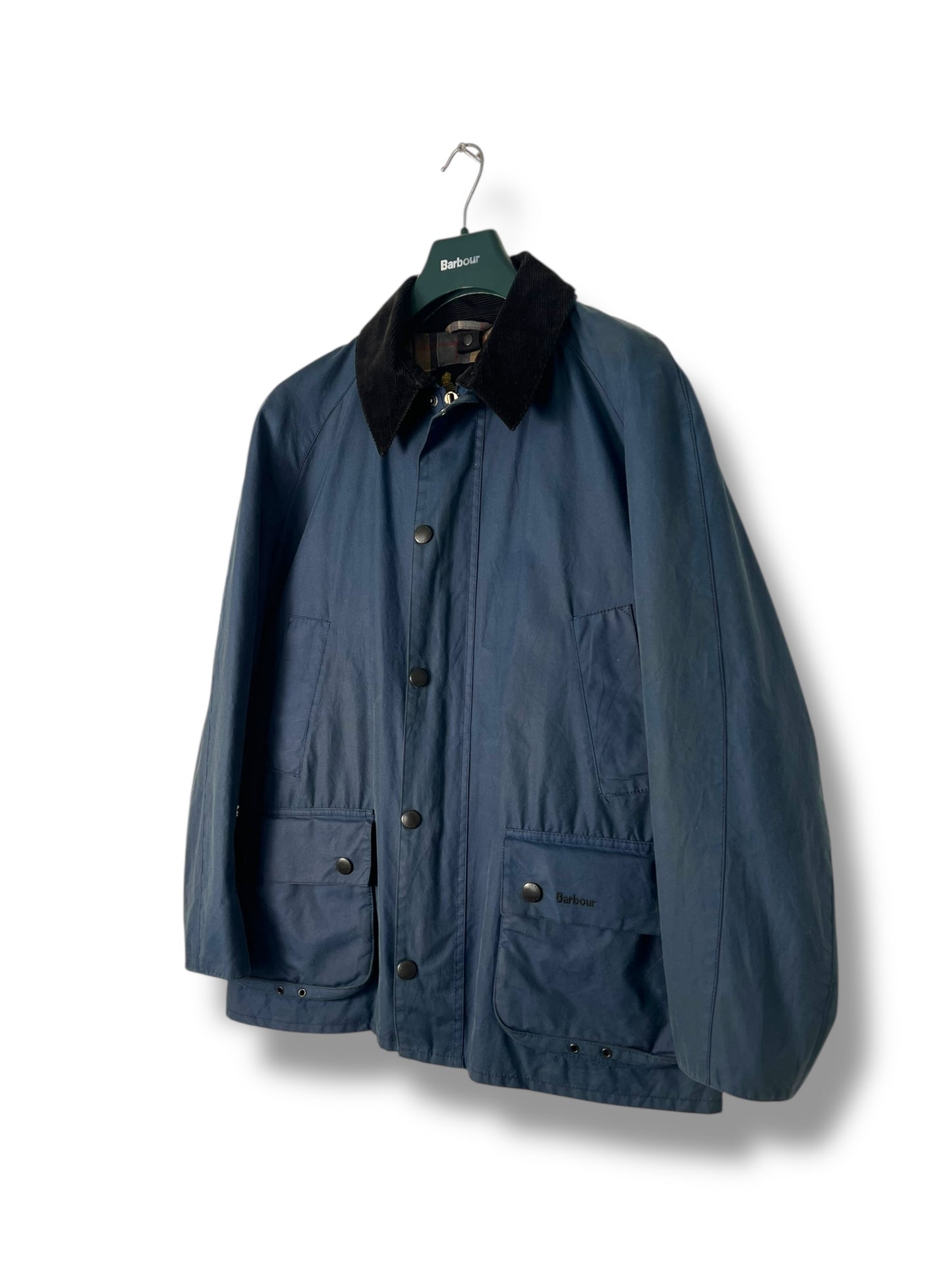 Barbour Ashby – Light Blue Waxed Cotton Jacket (size M) 2000