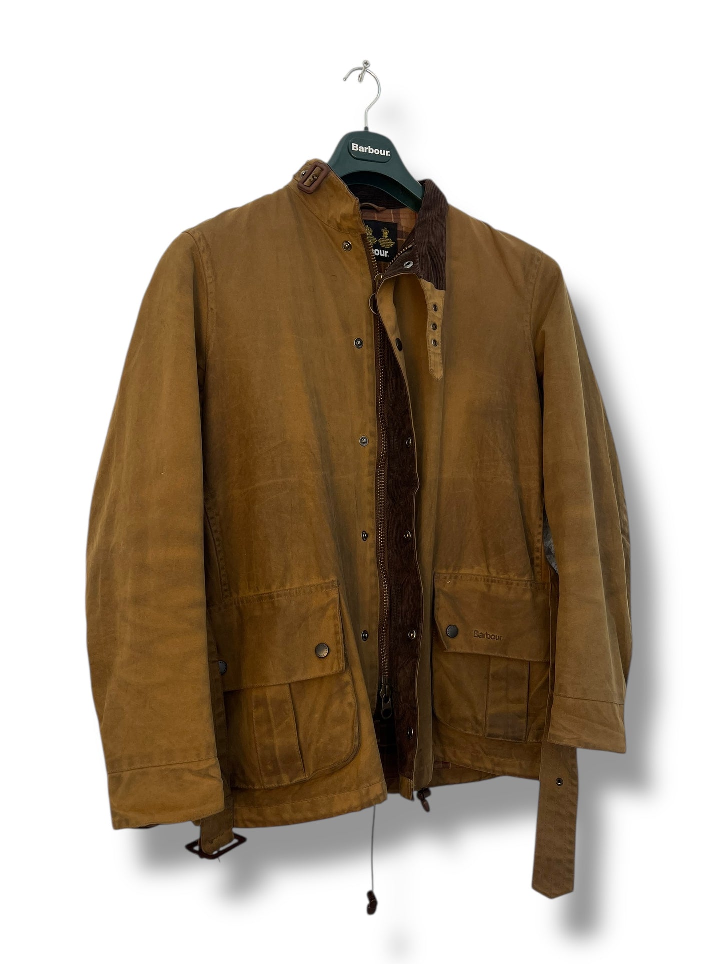 Barbour Ursula Wax Jacket Sandstone Vintage (2000s) – Size Medium