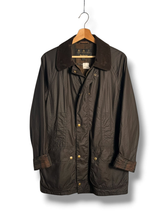 Barbour Beadnell Wax Jacket Brown UK16 XL Women Lightweight Classic