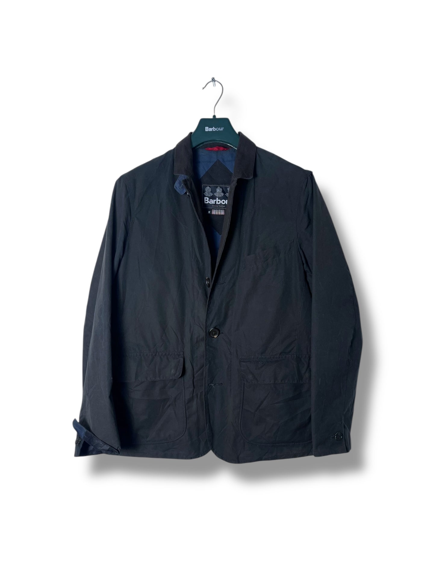 Barbour Bauley M Vintage Blu Navy Wax Blazer