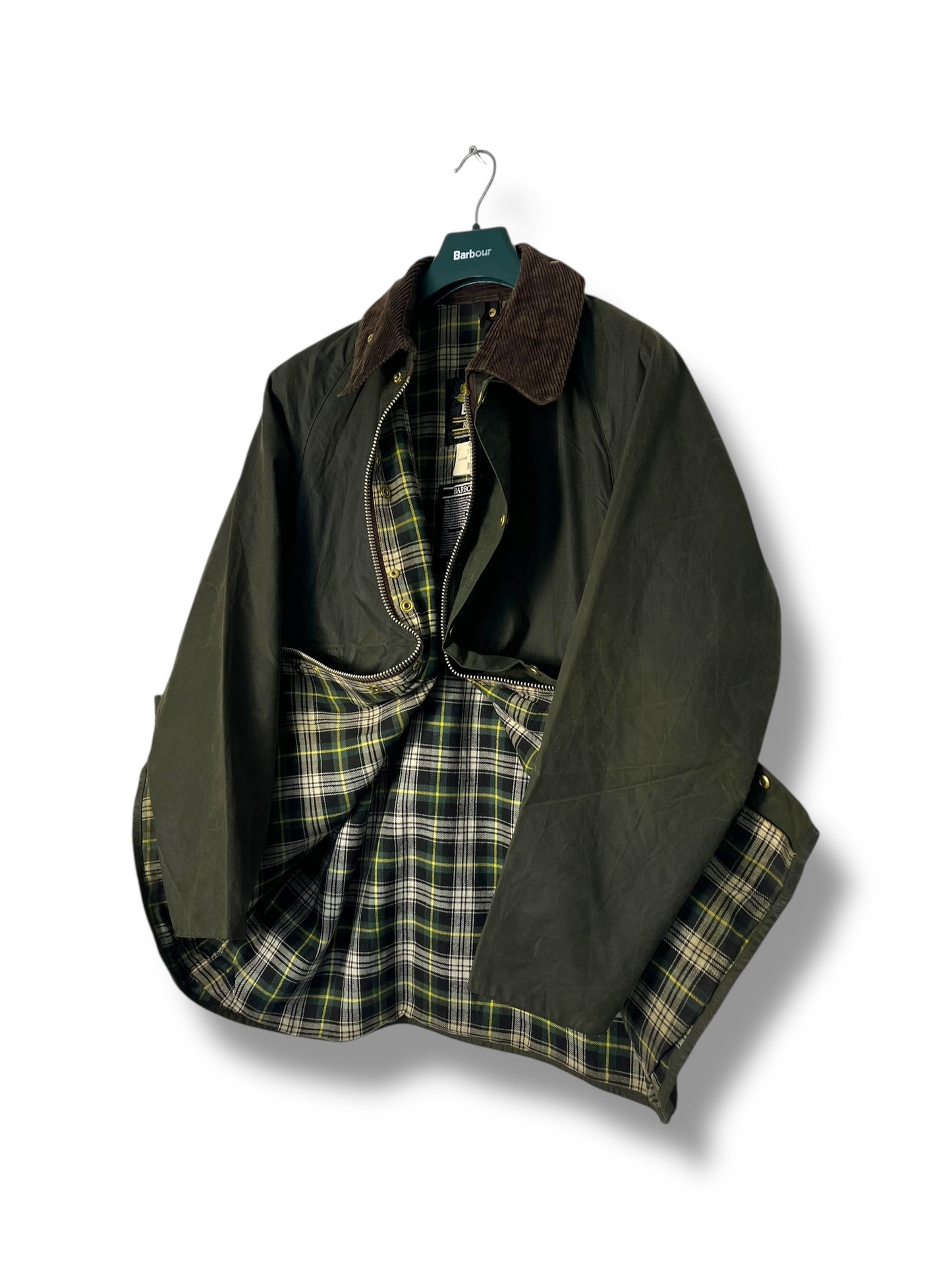 Barbour Beaufort Wax Jacket C42 Vintage Olive 1992