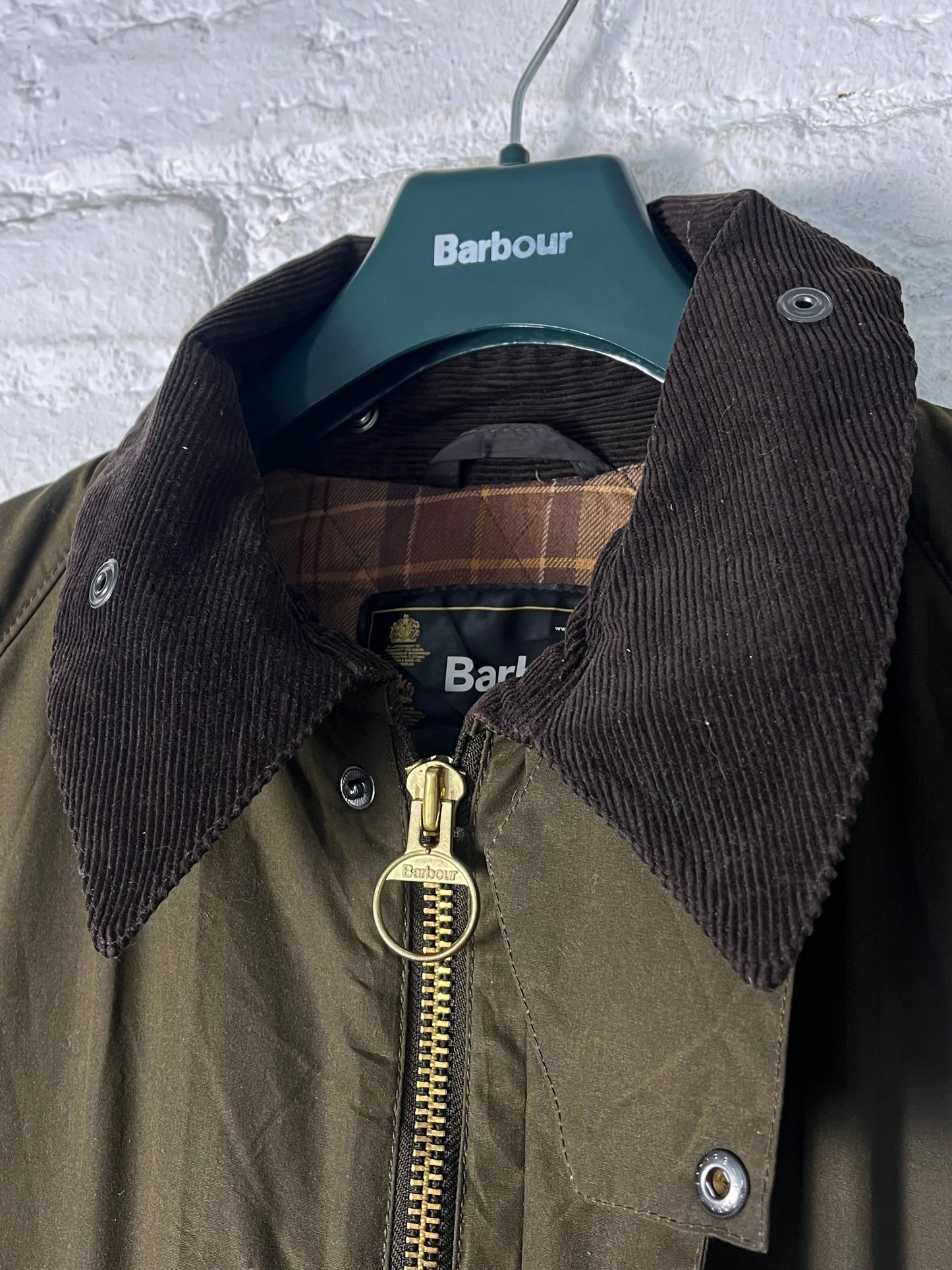 Barbour Winter Bedale Wax Jacket – XXL – Olive – Made in England