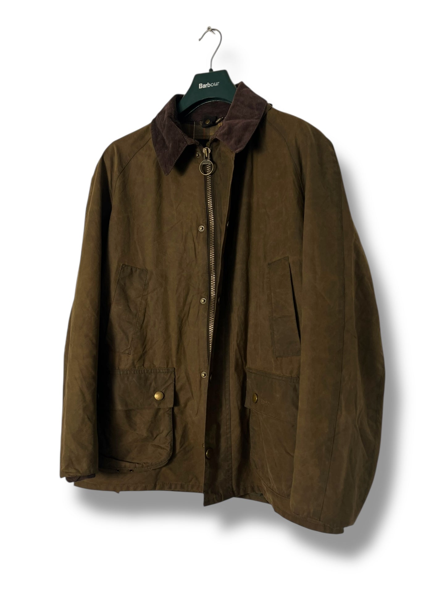 Barbour Ashby Wax Jacket – Olive (L)