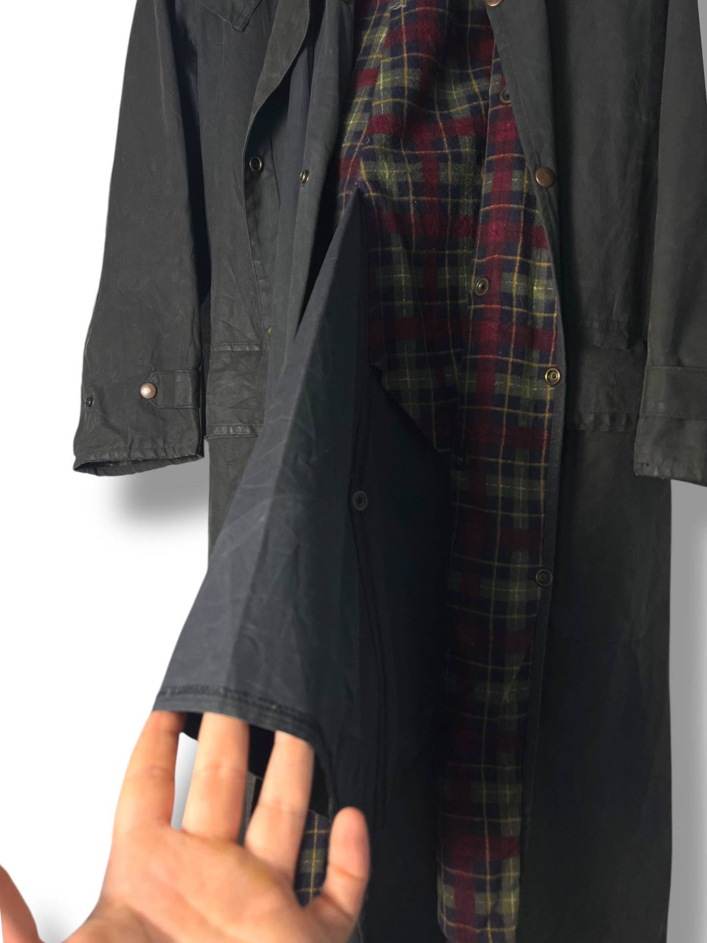 Barbour Backhouse Vintage Navy Raincoat C34 – 1990s Drizabone
