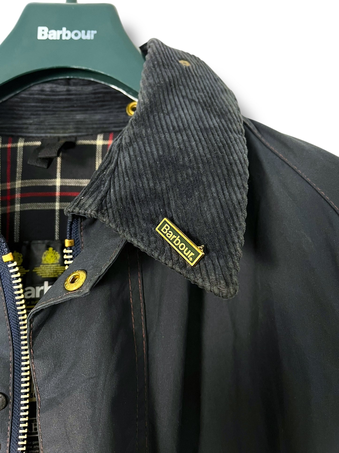 Barbour Beaufort Wax Jacket C48 – Navy (2000s)