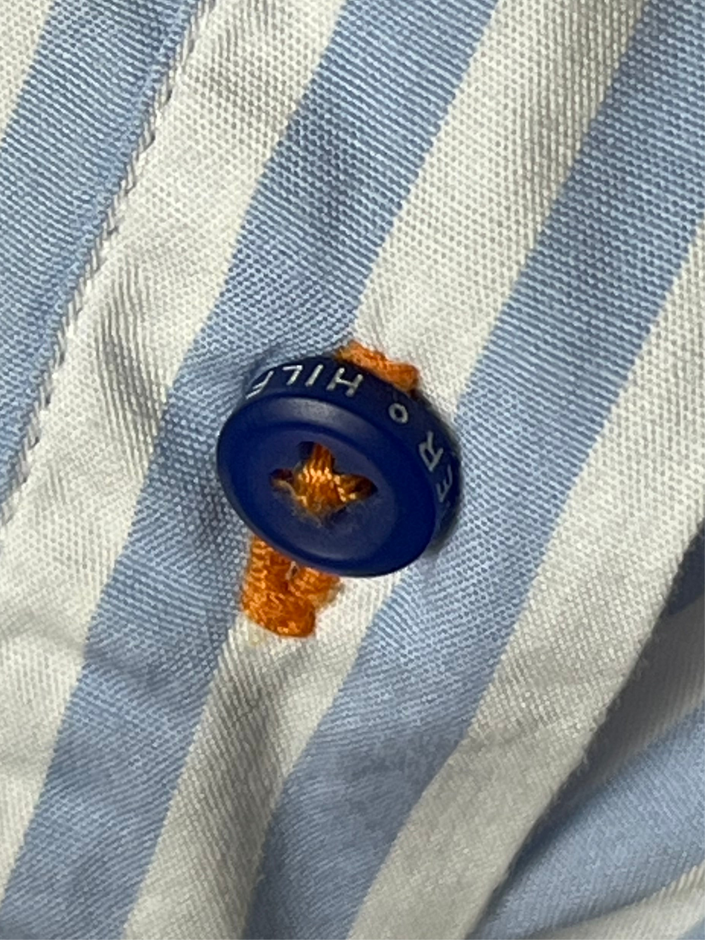 Tommy Hilfiger XXL Vintage Blue & White Striped Shirt