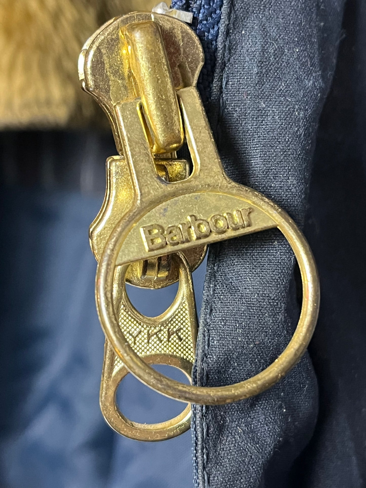 Barbour Border Wax Jacket – Blue Navy – 1995 – C50 (XL) – Liner Included