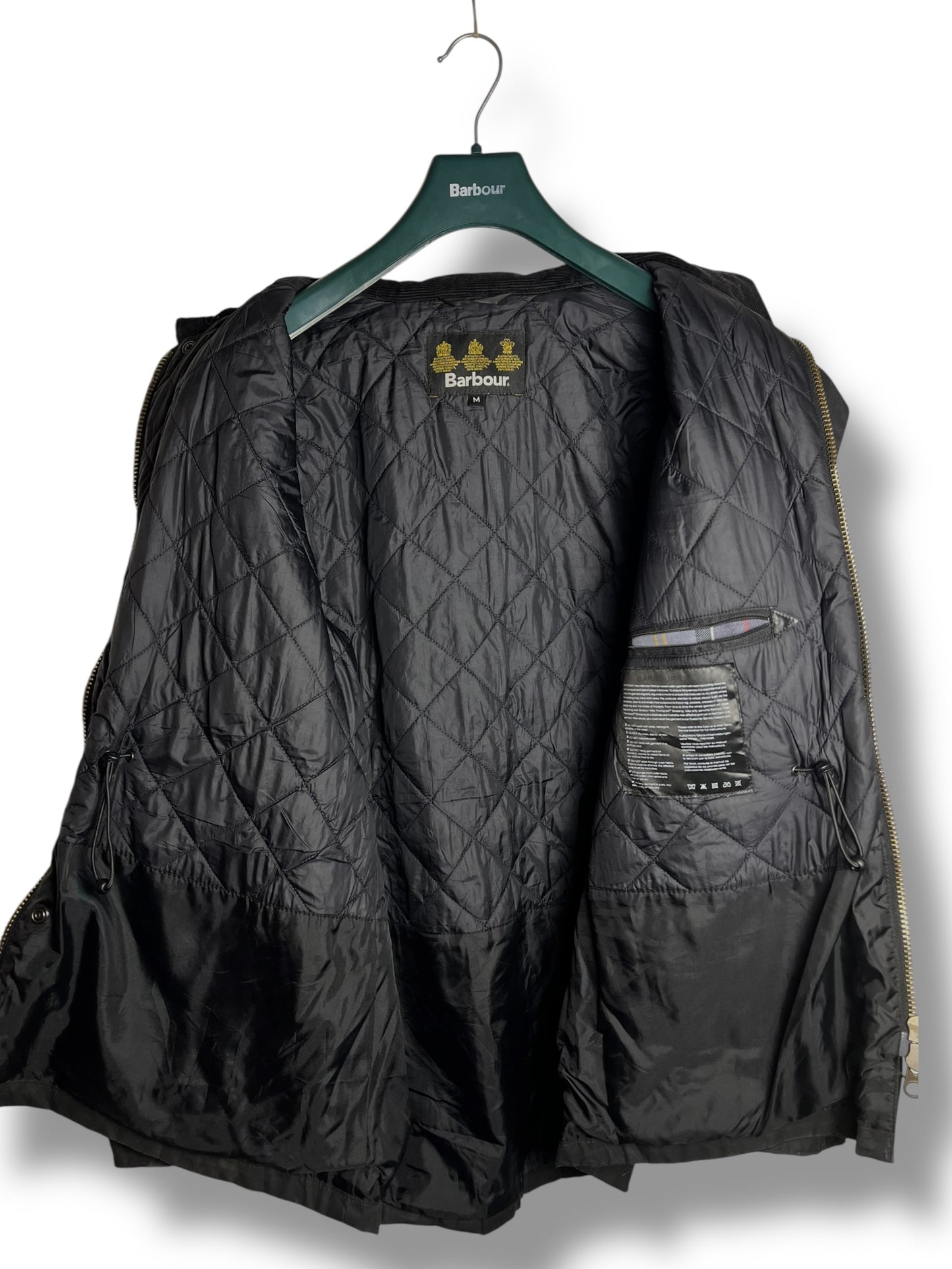 Barbour Sapper Wax Jacket Black Cotton Utility Jacket Medium