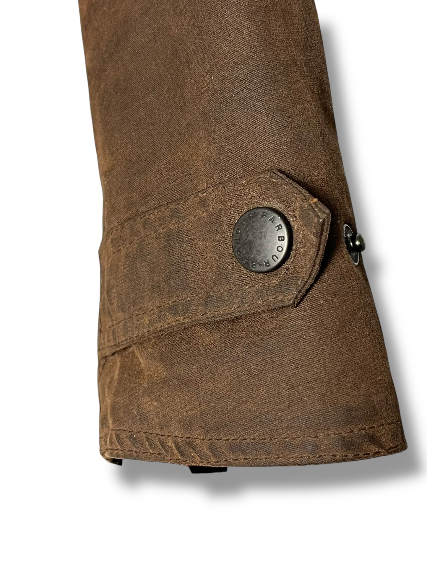 Barbour Newmarket Wax Jacket – Brown – UK 12 (Women)