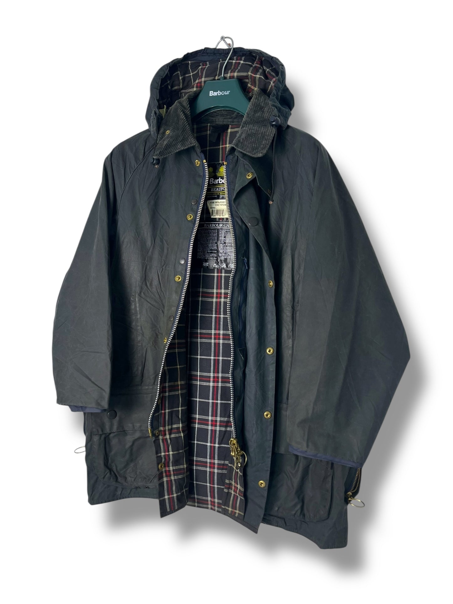 Barbour Beaufort Jacket C42 Navy Vintage 2000 (with Hood)