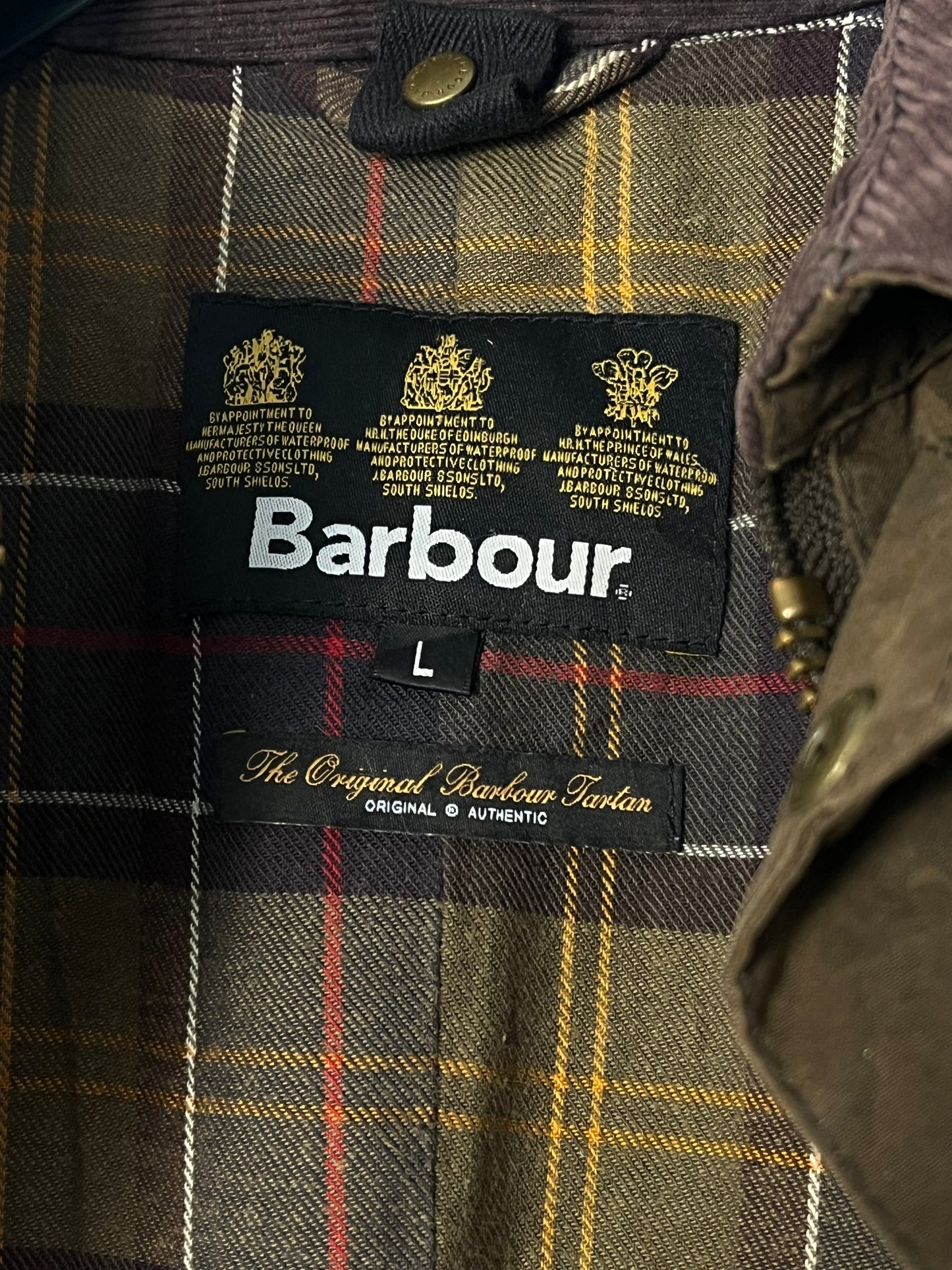 Barbour Ashby Wax Jacket – Olive (L)