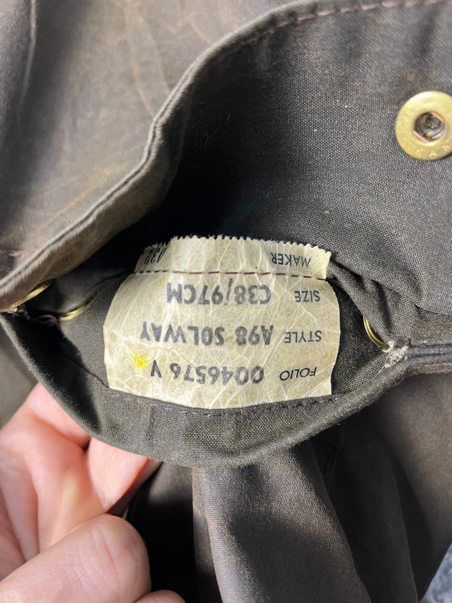 Barbour Solway Zipper – C38 – 1980s – Olive Selected by DRAPS.