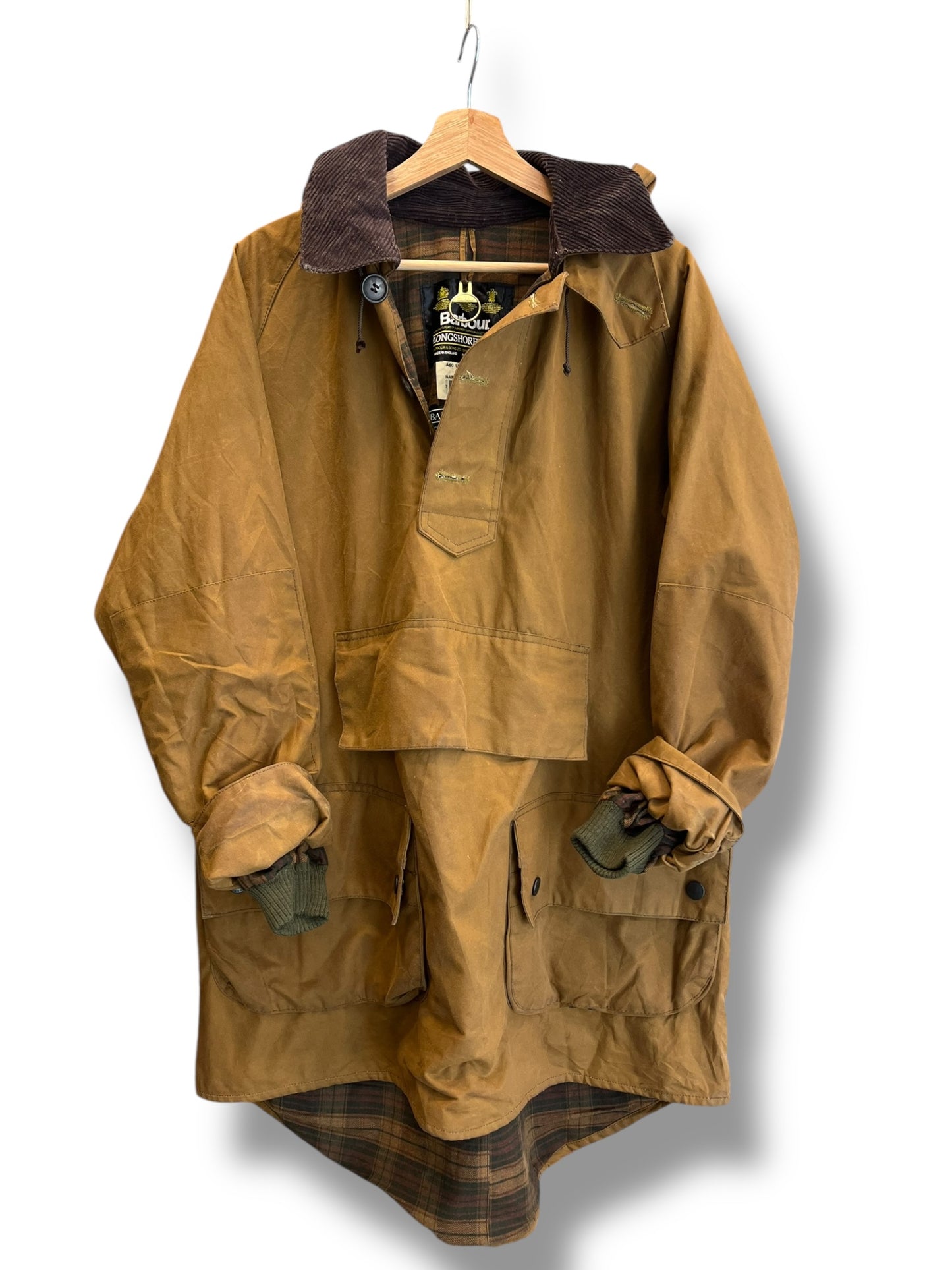 Rare Barbour Longshoreman 1995 Waxed Smock Jacket Medium UK Made in Uk